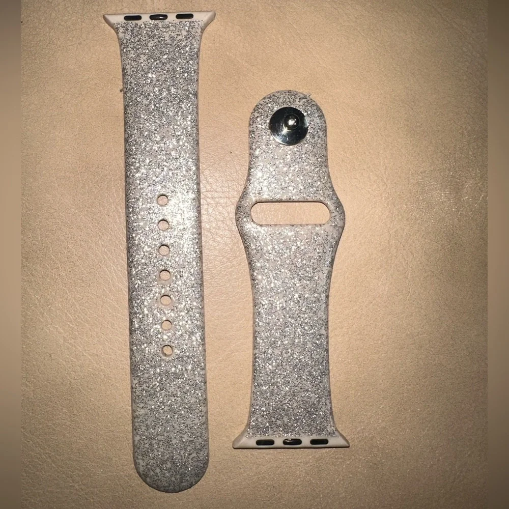 38mm Apple Watch band - gold glitter.